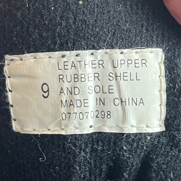 Duck Boots Womens 9 Leather Winter Rain Insulated Insoles of DuPont Thermo Lite - Picture 6 of 8